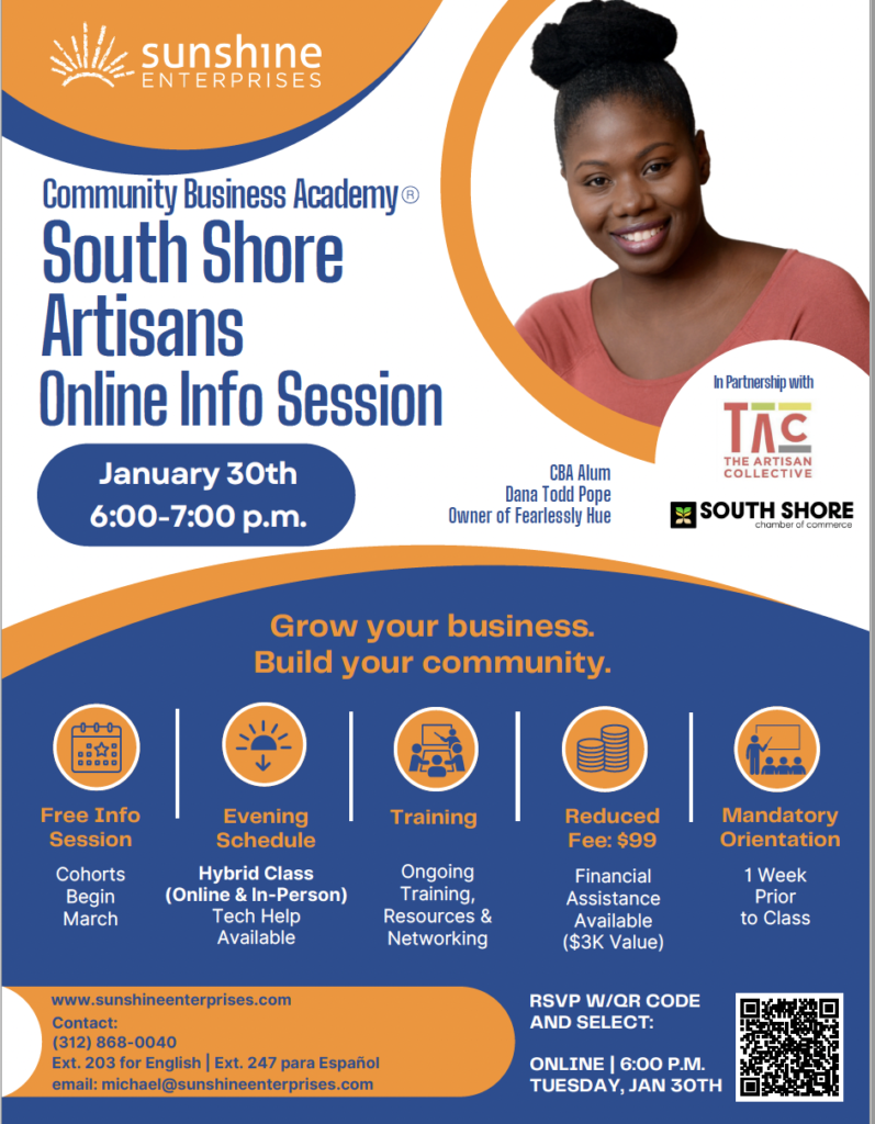 The South Shore Artisan Community Business Academy cohort 